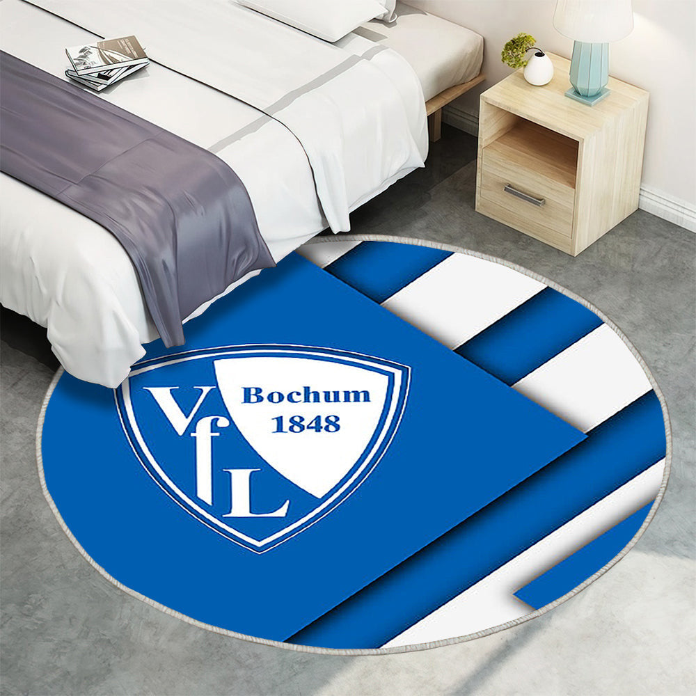 Vfl Bochum 1848 Fc Teppich Rund, Teppiche - Deutscher Fußballverein Outdoor Teppich Rund, Material Design Teppich Wohnzimmer, Carpet, Rug