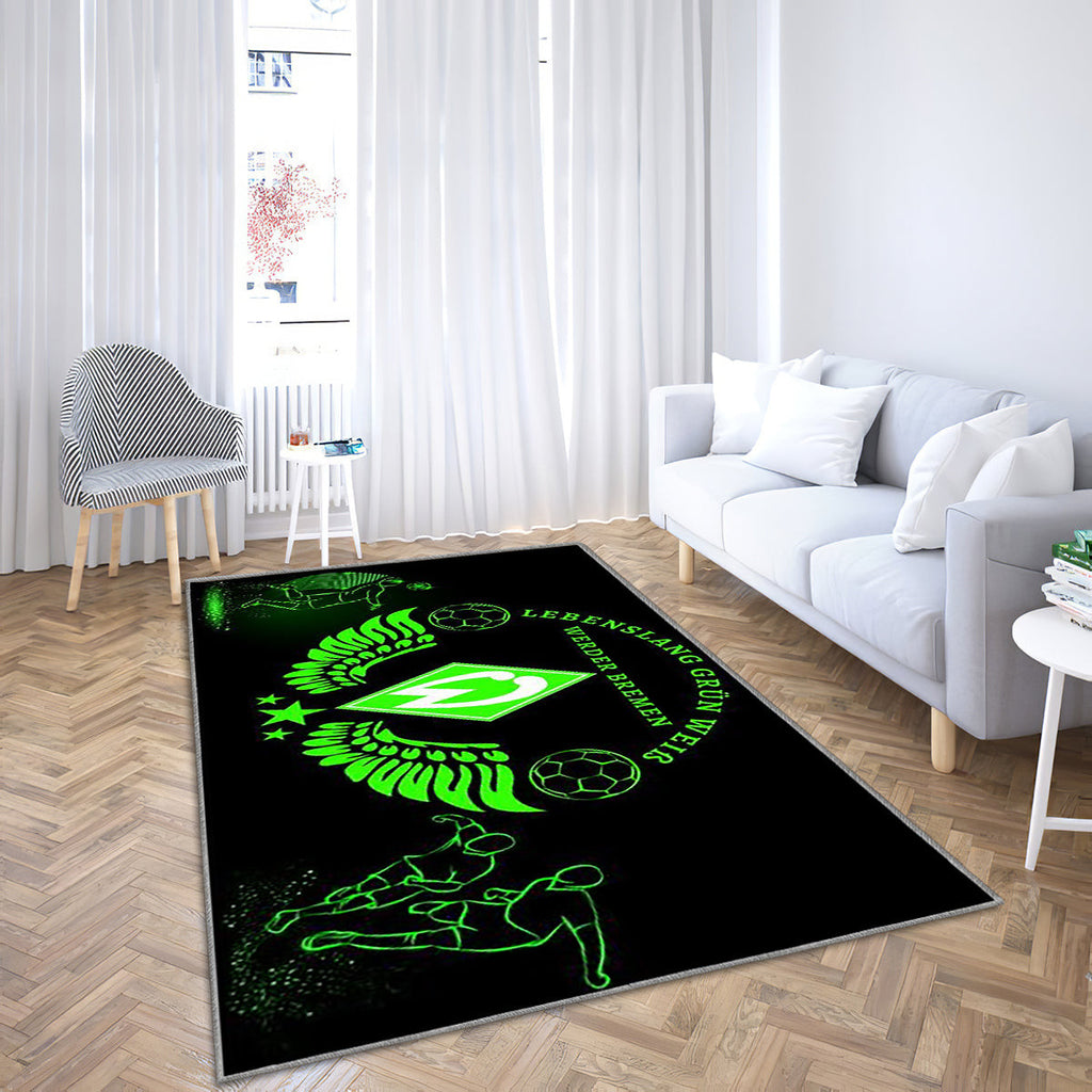Werder Bremen Design Teppich, Teppiche - Outdoor Teppich, Teppich Wohnzimmer, Küchenteppich, Kinderzimmer, Modern
