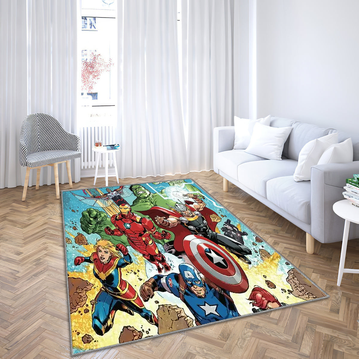 Aktuelle Aufstellung der Avengers Teppich, Teppiche - Marvel ist am schwächsten Outdoor Teppich, Teppich Wohnzimmer, Küchenteppich, Kinderzimmer, Modern