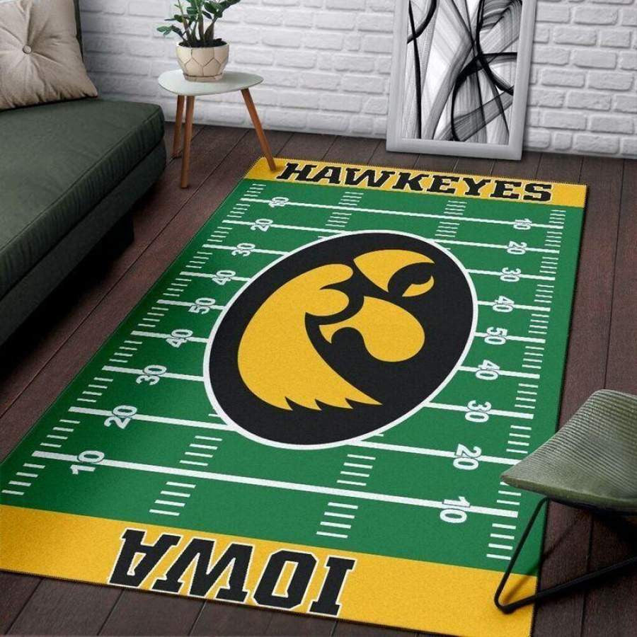 Fußballmannschaft Iowa Hawkeyes Teppich, Teppiche - Outdoor Teppich, Teppich Wohnzimmer, Küchenteppich, Kinderzimmer, Modern