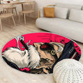 Meister Roshi Teppich Rund, Teppiche - Dragon Ball Meister Roshi Outdoor Teppich Rund, Teppich Wohnzimmer, Carpet, Rug