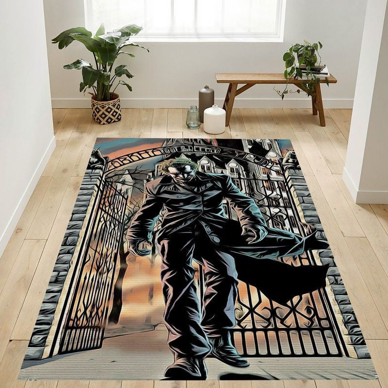 DC Comics Der Joker Arkham Asylum Teppich, Teppiche - Outdoor Teppich, Teppich Wohnzimmer, Küchenteppich, Kinderzimmer, Modern