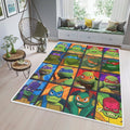 Alle Charaktere Ninja Turtles Serie Filme 123 Weihnachtsgeschenk für Liebhaber Teppich, Teppiche - Outdoor Teppich, Teppich Wohnzimmer, Küchenteppich, Kinderzimmer, Modern