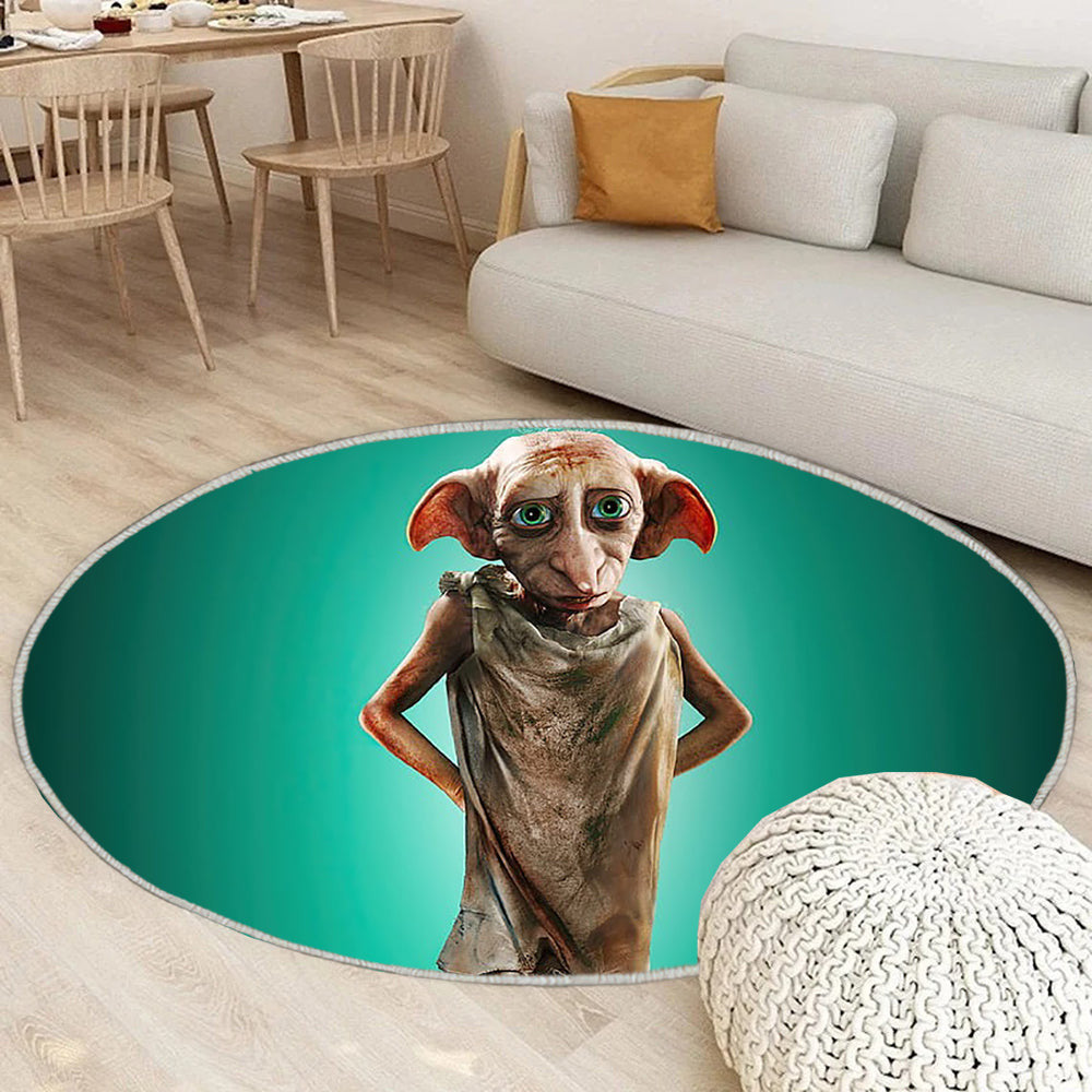 Hauself Dobby in Harry Potter und Phantastische Tierwesen 2 Teppich Rund, Teppiche - Dobby Outdoor Teppich Rund, Harry Teppich Wohnzimmer, Carpet, Rug
