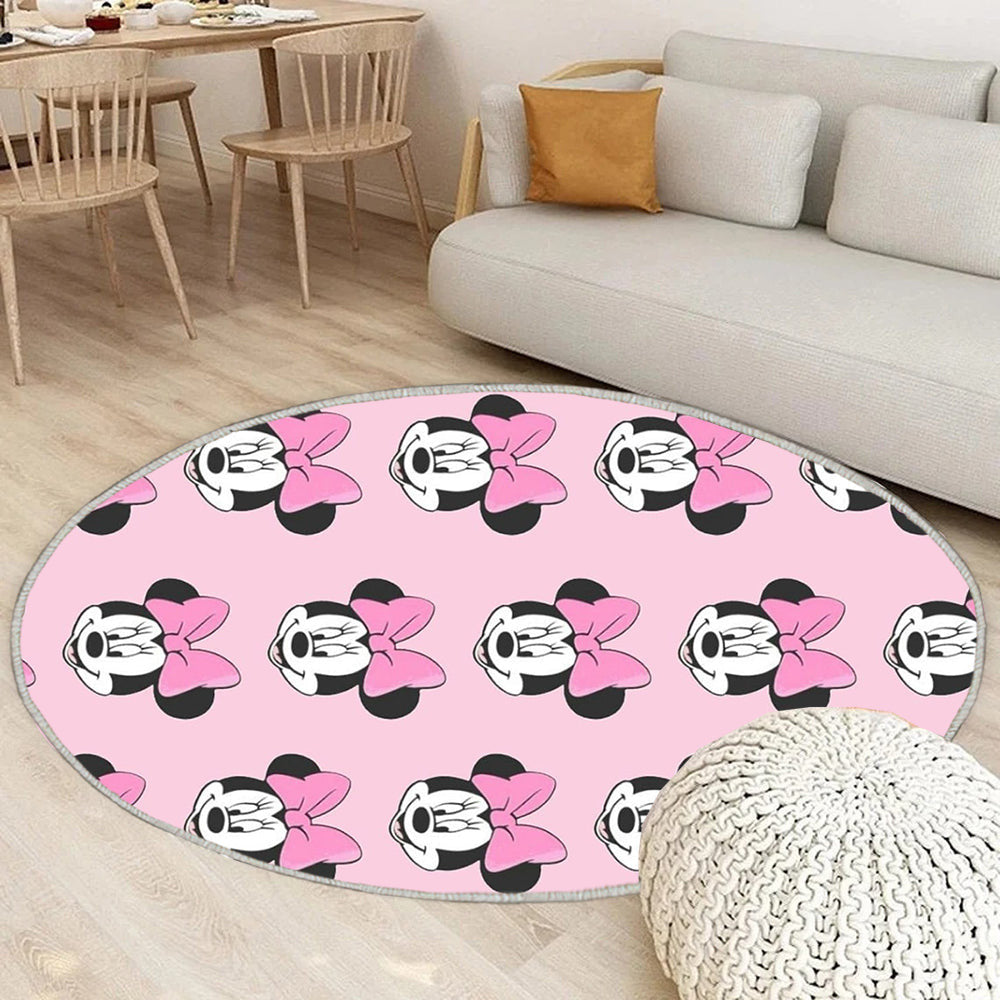 Minni Teppich Rund, Teppiche - niedlich Outdoor Teppich Rund, Disney Teppich Wohnzimmer, Carpet, Rug