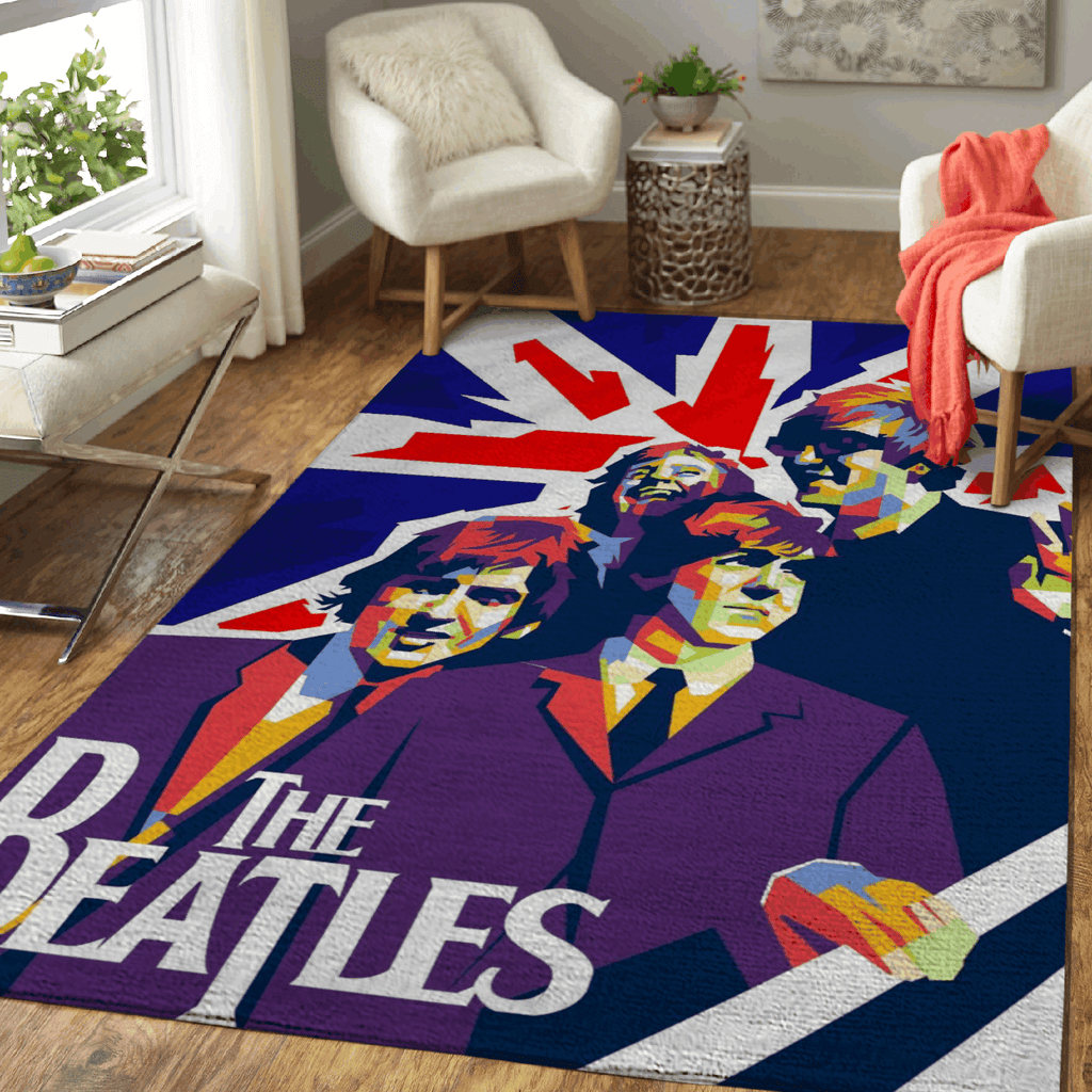 Beatles Band Music Rock Band 1960 Für Sie Liebhaber des Beatles Pop Teppich, Teppiche - Outdoor Teppich, Teppich Wohnzimmer, Küchenteppich, Kinderzimmer, Modern