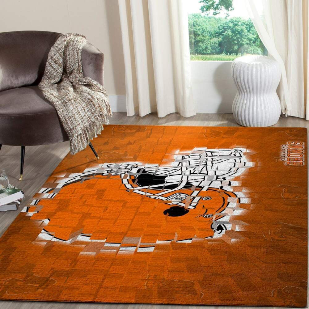Cleveland Browns Area Nfl Football Team Logo001 Teppich, Teppiche - Outdoor Teppich, Teppich Wohnzimmer, Küchenteppich, Kinderzimmer, Modern