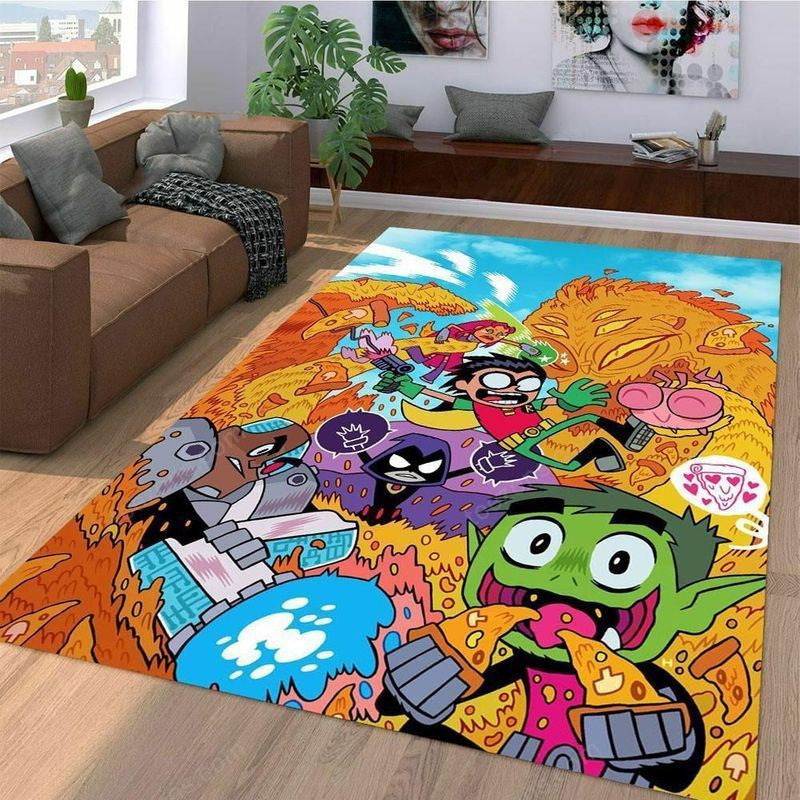 Cartoon-Teen-Titanen Teppich, Teppiche - Outdoor Teppich, Teppich Wohnzimmer, Küchenteppich, Kinderzimmer, Modern