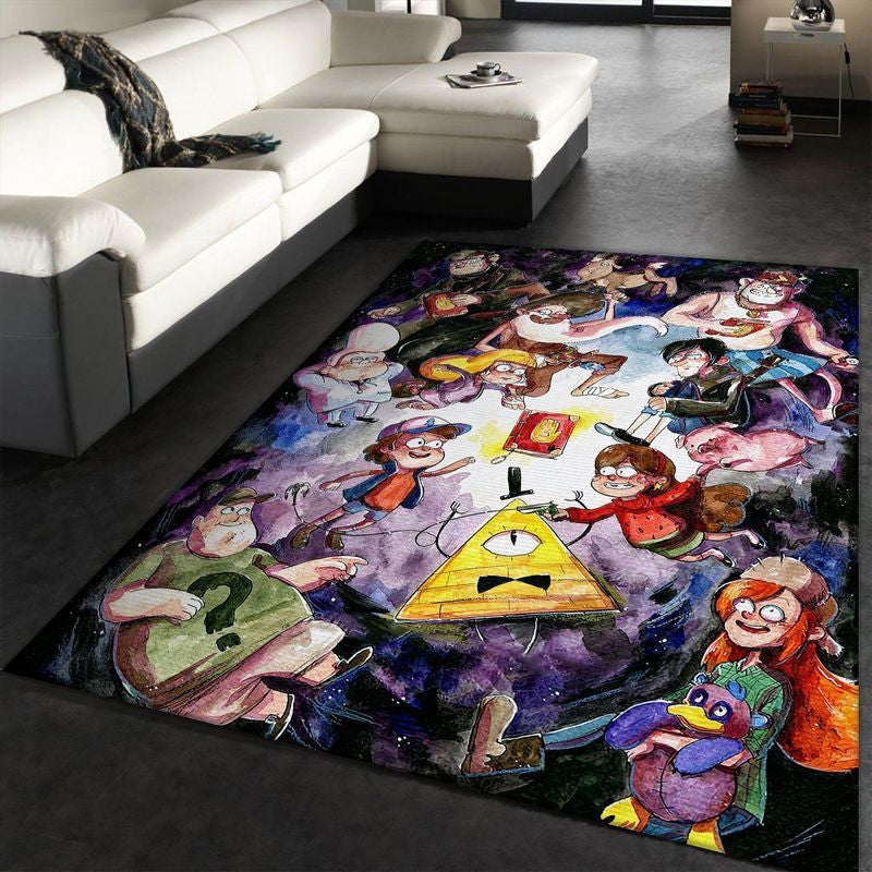 Gravity Falls Zeichentrickfilme Teppich, Teppiche - Outdoor Teppich, Teppich Wohnzimmer, Küchenteppich, Kinderzimmer, Modern