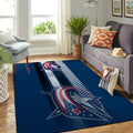 Columbus Blue Jacken Nhl Area Team Logo Sport Teppich, Teppiche - Outdoor Teppich, Teppich Wohnzimmer, Küchenteppich, Kinderzimmer, Modern