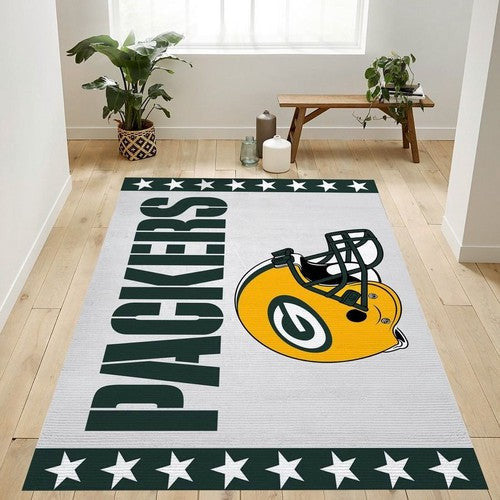 Green Bay Packers Banner Nfl Logobereich für Geschenk Schlafzimmer U Teppich, Teppiche - Outdoor Teppich, Teppich Wohnzimmer, Küchenteppich, Kinderzimmer, Modern