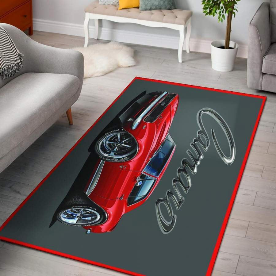 1967 Chevrolet Camaro Ss Grau Teppich, Teppiche - Outdoor Teppich, Teppich Wohnzimmer, Küchenteppich, Kinderzimmer, Modern
