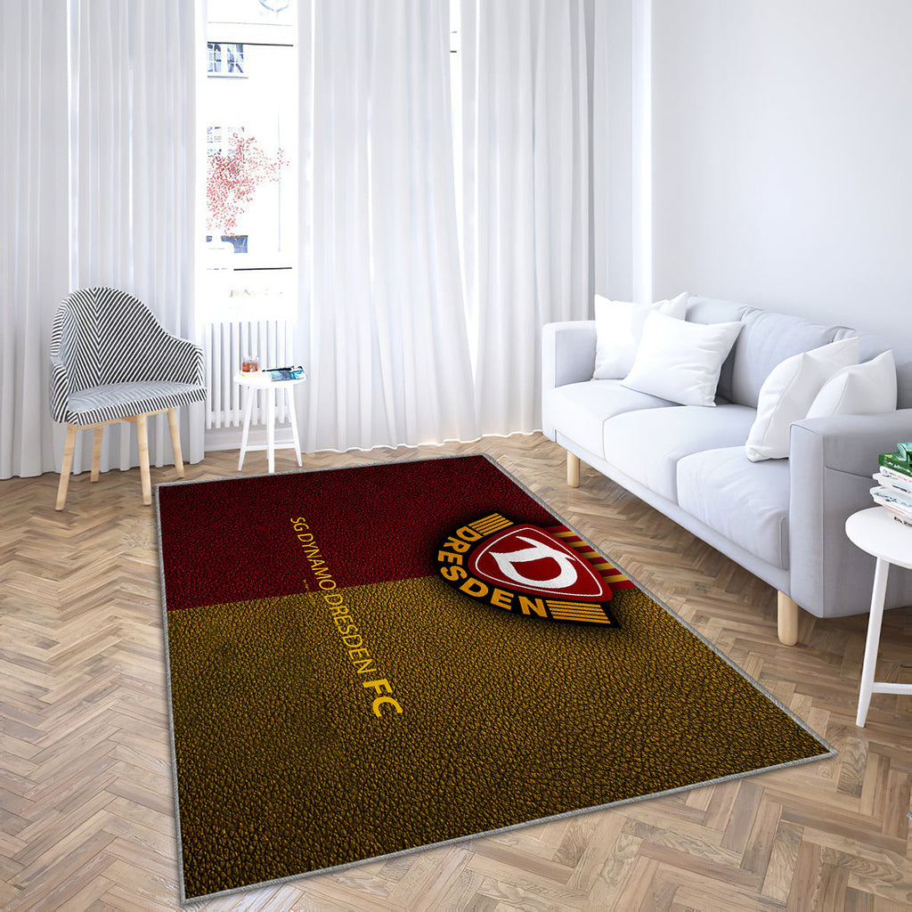 SG Dynamo Dresden Lederstruktur Teppich, Teppiche - Deutscher Fußballverein (2) Outdoor Teppich, Teppich Wohnzimmer, Küchenteppich, Kinderzimmer, Modern