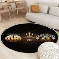 Villarreal FC gegen Manchester United FC Teppich Rund, Teppiche - Outdoor Teppich Rund, Teppich Wohnzimmer, Carpet, Rug