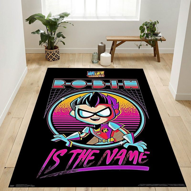 DC Comics Film Teen Titans gehen ins Kino Robin Teppich, Teppiche - Outdoor Teppich, Teppich Wohnzimmer, Küchenteppich, Kinderzimmer, Modern