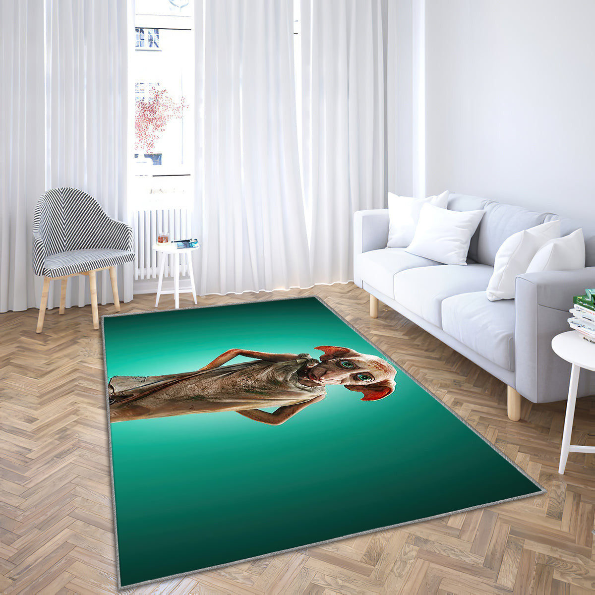 Hauself Dobby in Harry Potter und Phantastische Tierwesen 2 Teppich, Teppiche - Dobby Outdoor Teppich, Harry Teppich Wohnzimmer, Küchenteppich, Kinderzimmer, Modern