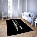 Bently Logobereich Schwarz Weiß Teppich, Teppiche - Outdoor Teppich, Teppich Wohnzimmer, Küchenteppich, Kinderzimmer, Modern