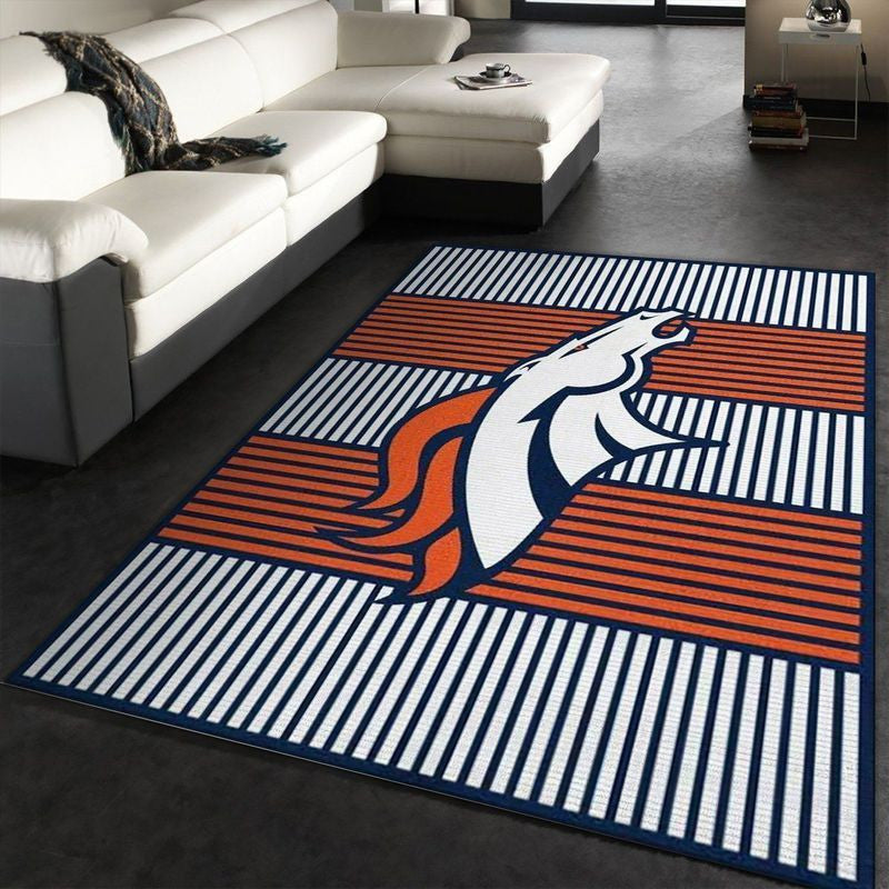 Denver Broncos NFL 3 Teppich, Teppiche - Outdoor Teppich, Teppich Wohnzimmer, Küchenteppich, Kinderzimmer, Modern