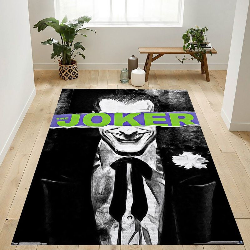 DC Comics Der Joker zensiert Teppich, Teppiche - Outdoor Teppich, Teppich Wohnzimmer, Küchenteppich, Kinderzimmer, Modern
