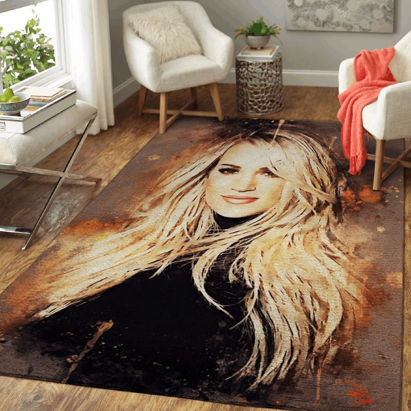 Carrie Underwood amerikanische Sängerin 002 Teppich, Teppiche - Outdoor Teppich, Teppich Wohnzimmer, Küchenteppich, Kinderzimmer, Modern