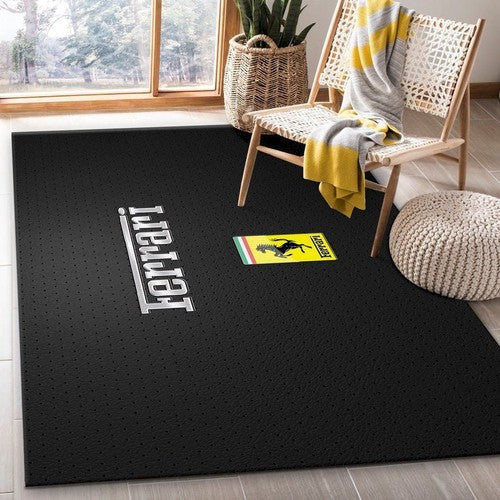 Bereich mit Ferrari-Logo, Badezimmer-Bodendekorbereich Teppich, Teppiche - Outdoor Teppich, Teppich Wohnzimmer, Küchenteppich, Kinderzimmer, Modern