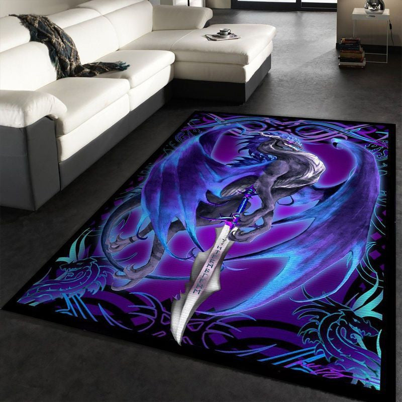 Drache II Teppich, Teppiche - Outdoor Teppich, Teppich Wohnzimmer, Küchenteppich, Kinderzimmer, Modern