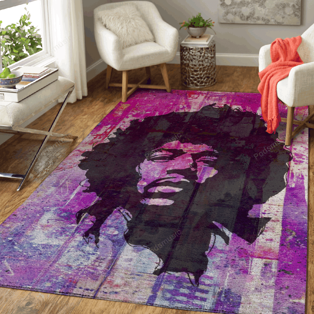 Bunte Hendrix-Musik für Fans Teppich, Teppiche - Outdoor Teppich, Teppich Wohnzimmer, Küchenteppich, Kinderzimmer, Modern
