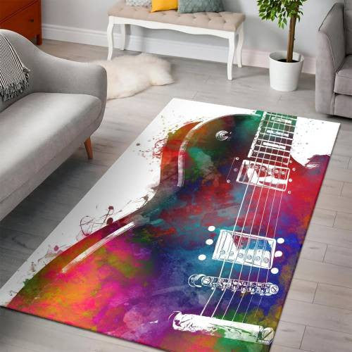 Gitarren-Geschenk für Fans Bodendekor Teppich, Teppiche - Outdoor Teppich, Teppich Wohnzimmer, Küchenteppich, Kinderzimmer, Modern