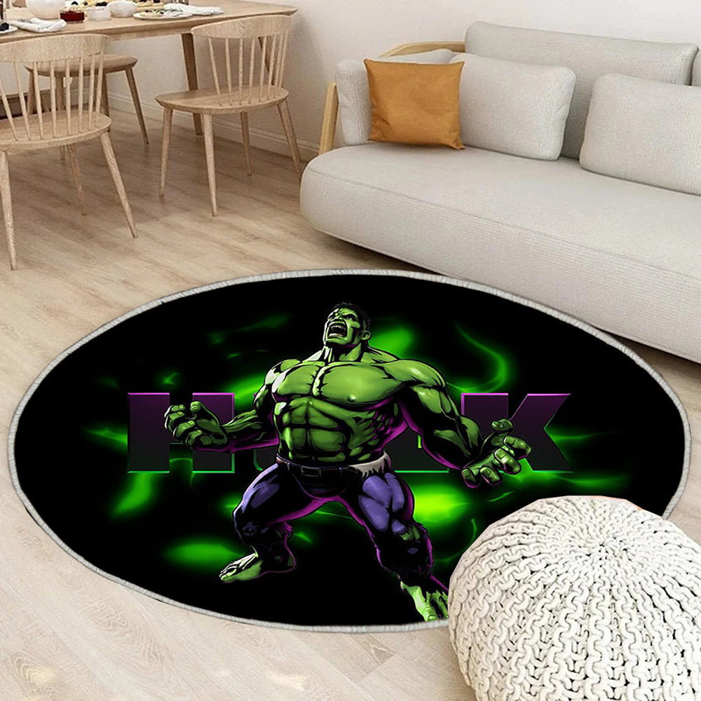 Hulk SMASH Teppich Rund, Teppiche - unglaubliche masse Outdoor Teppich Rund, Teppich Wohnzimmer, Carpet, Rug