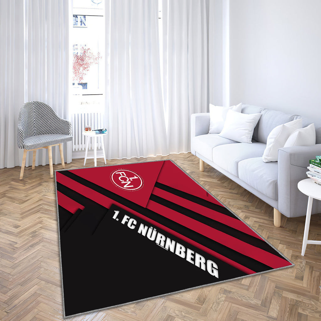 FC Nürnberg Teppich, Teppiche - Logo Deutscher Fußballverein Outdoor Teppich, Material Design Teppich Wohnzimmer, Küchenteppich, Kinderzimmer, Modern