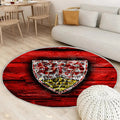 Stuttgarter Fc Teppich Rund, Teppiche - Feurig Outdoor Teppich Rund, Bundesliga Teppich Wohnzimmer, Carpet, Rug