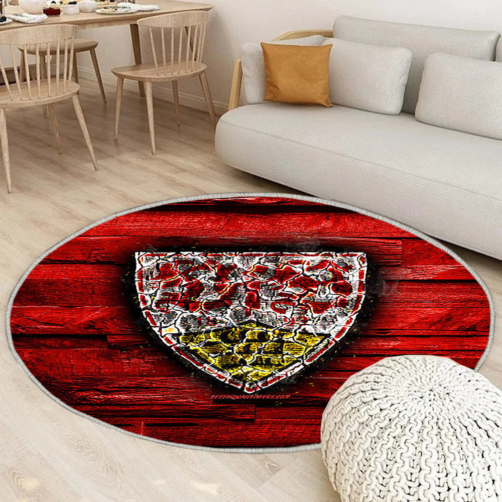 Stuttgarter Fc Teppich Rund, Teppiche - Feurig Outdoor Teppich Rund, Bundesliga Teppich Wohnzimmer, Carpet, Rug