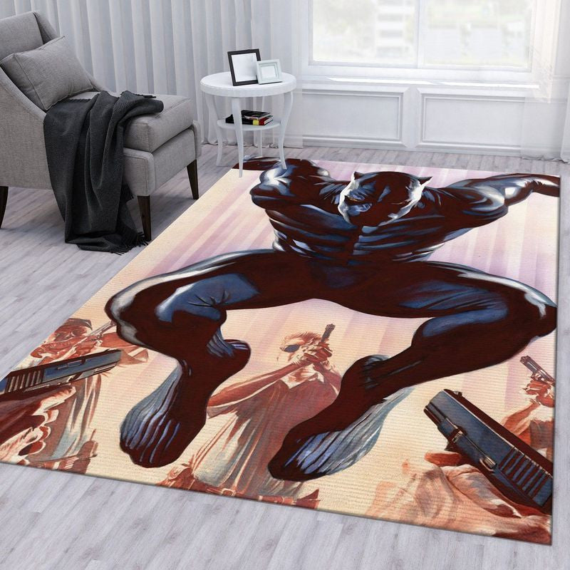 Black-Panther-Marvel 1 Teppich, Teppiche - Outdoor Teppich, Teppich Wohnzimmer, Küchenteppich, Kinderzimmer, Modern