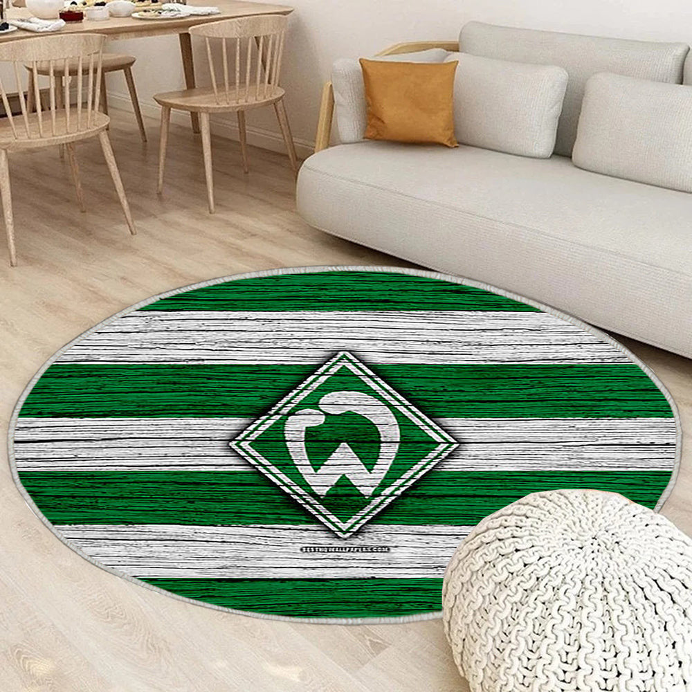 Werder Bremen Bundesliga Teppich Rund, Teppiche - Deutschland Outdoor Teppich Rund, Fußball Teppich Wohnzimmer, Carpet, Rug