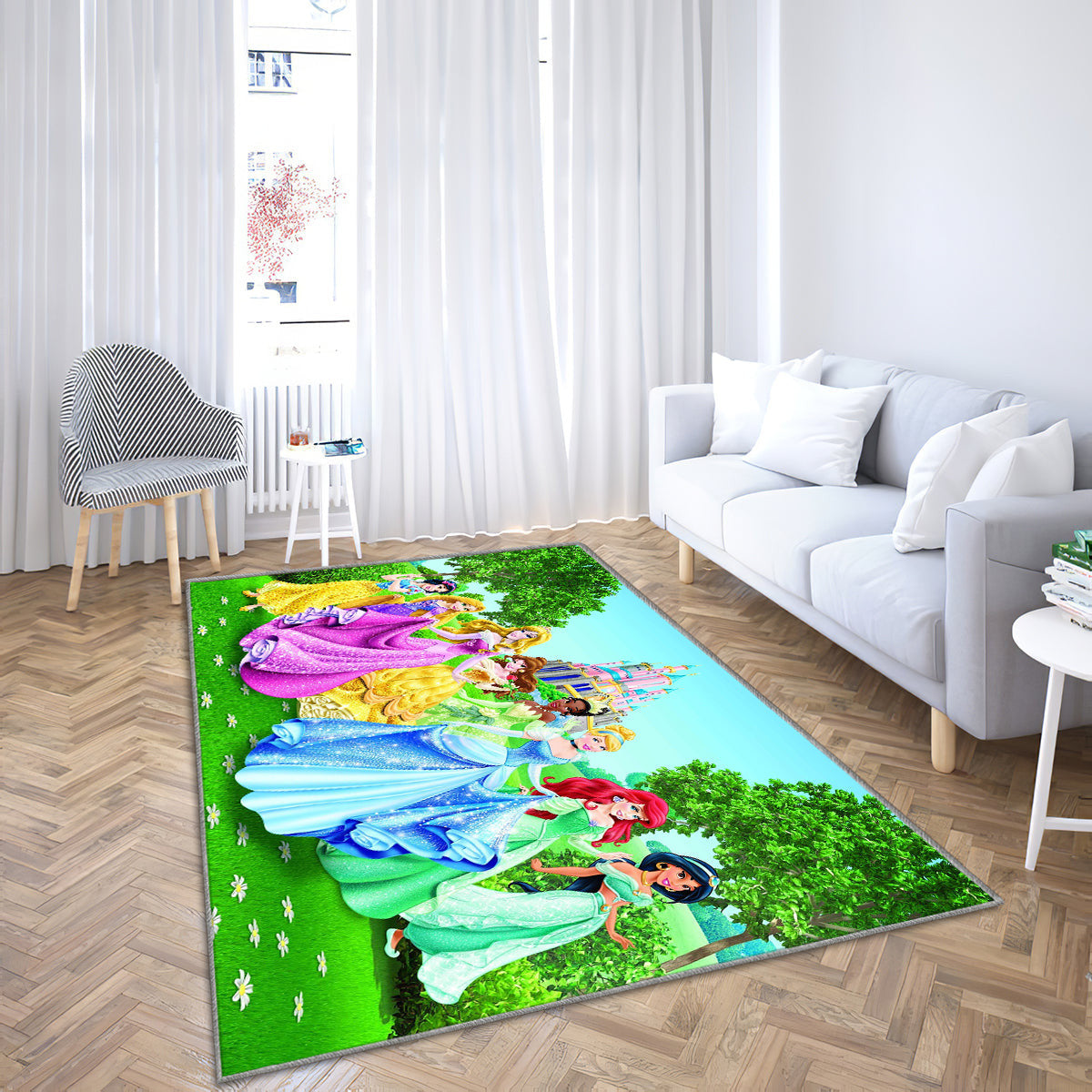 Disney Prinzessin Foto Teppich, Teppiche - Outdoor Teppich, Teppich Wohnzimmer, Küchenteppich, Kinderzimmer, Modern