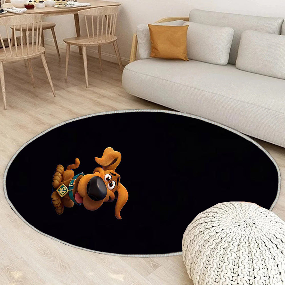 Scooby Teppich Rund, Teppiche - amoliert Outdoor Teppich Rund, Teppich Wohnzimmer, Carpet, Rug