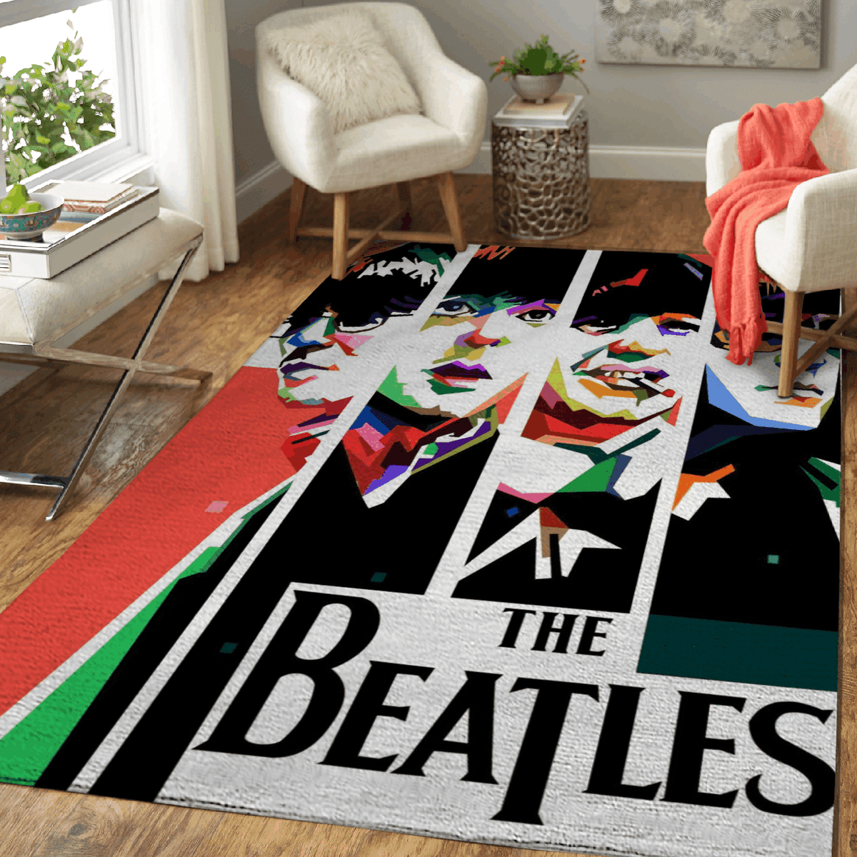 Beatles Band Englische Rockband 1960 Teppich, Teppiche - Outdoor Teppich, Teppich Wohnzimmer, Küchenteppich, Kinderzimmer, Modern