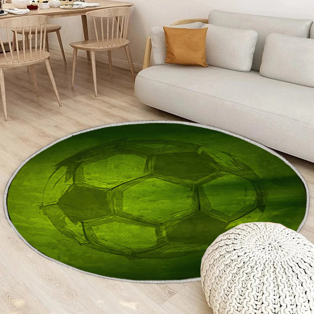 Vektor Aquarell Fußball, einfach alle Teppich Rund, Teppiche - Outdoor Teppich Rund, Teppich Wohnzimmer, Carpet, Rug