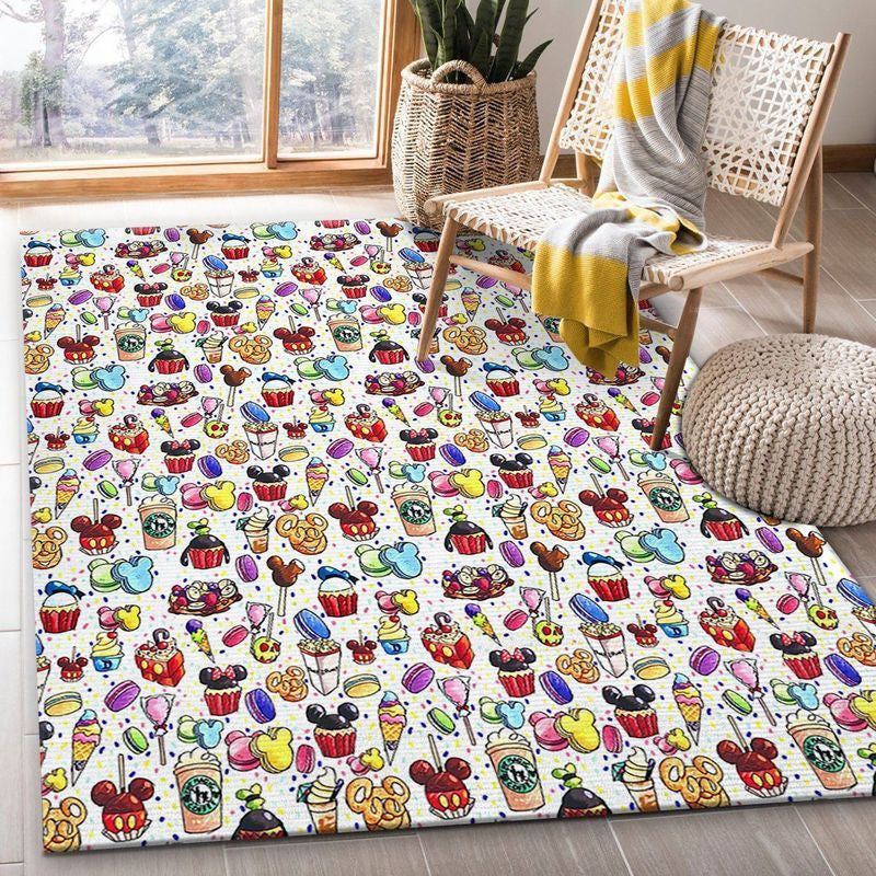 Disney-Snacks Teppich, Teppiche - Outdoor Teppich, Teppich Wohnzimmer, Küchenteppich, Kinderzimmer, Modern