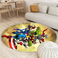 Avengers Farbauftrag Teppich Rund, Teppiche - SpicerColor Outdoor Teppich Rund, Teppich Wohnzimmer, Carpet, Rug