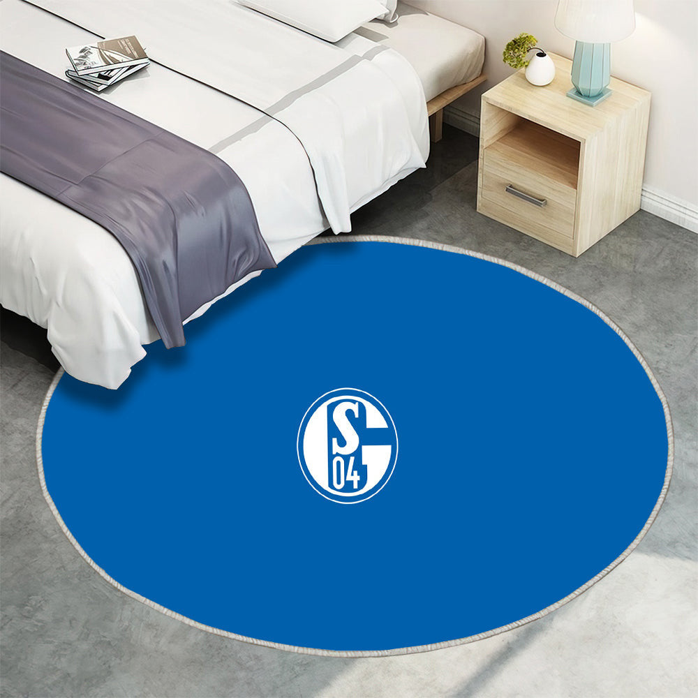Schalke 04 Lieblingsfußballverein Teppich Rund, Teppiche - Outdoor Teppich Rund, Teppich Wohnzimmer, Carpet, Rug