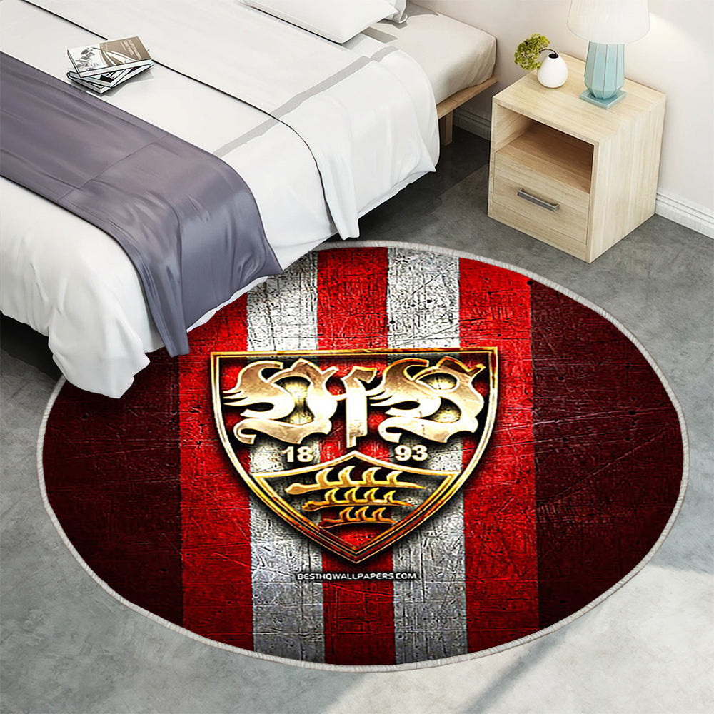 Stuttgarter Fc Teppich Rund, Teppiche - Golden Outdoor Teppich Rund, Bundesliga 2 Teppich Wohnzimmer, Carpet, Rug