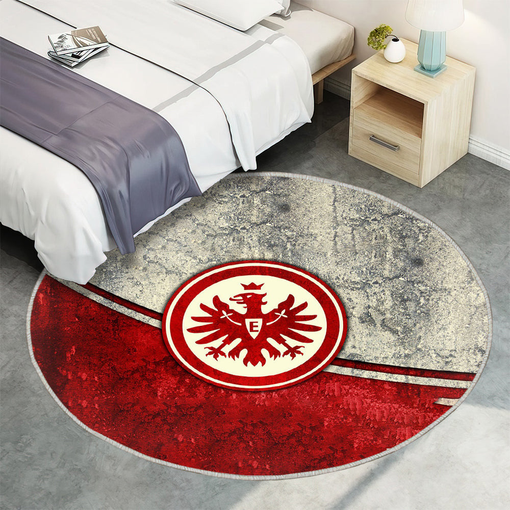 Eintracht Frankfurt SGE03 Teppich Rund, Teppiche - Outdoor Teppich Rund, Teppich Wohnzimmer, Carpet, Rug
