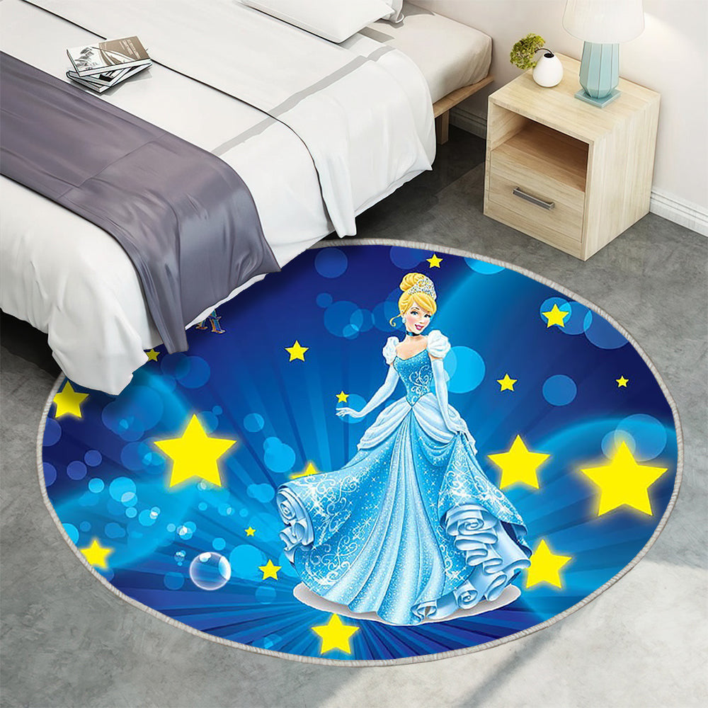 Aschenputtel Teppich Rund, Teppiche - Fantasie Outdoor Teppich Rund, Kleid Teppich Wohnzimmer, Carpet, Rug