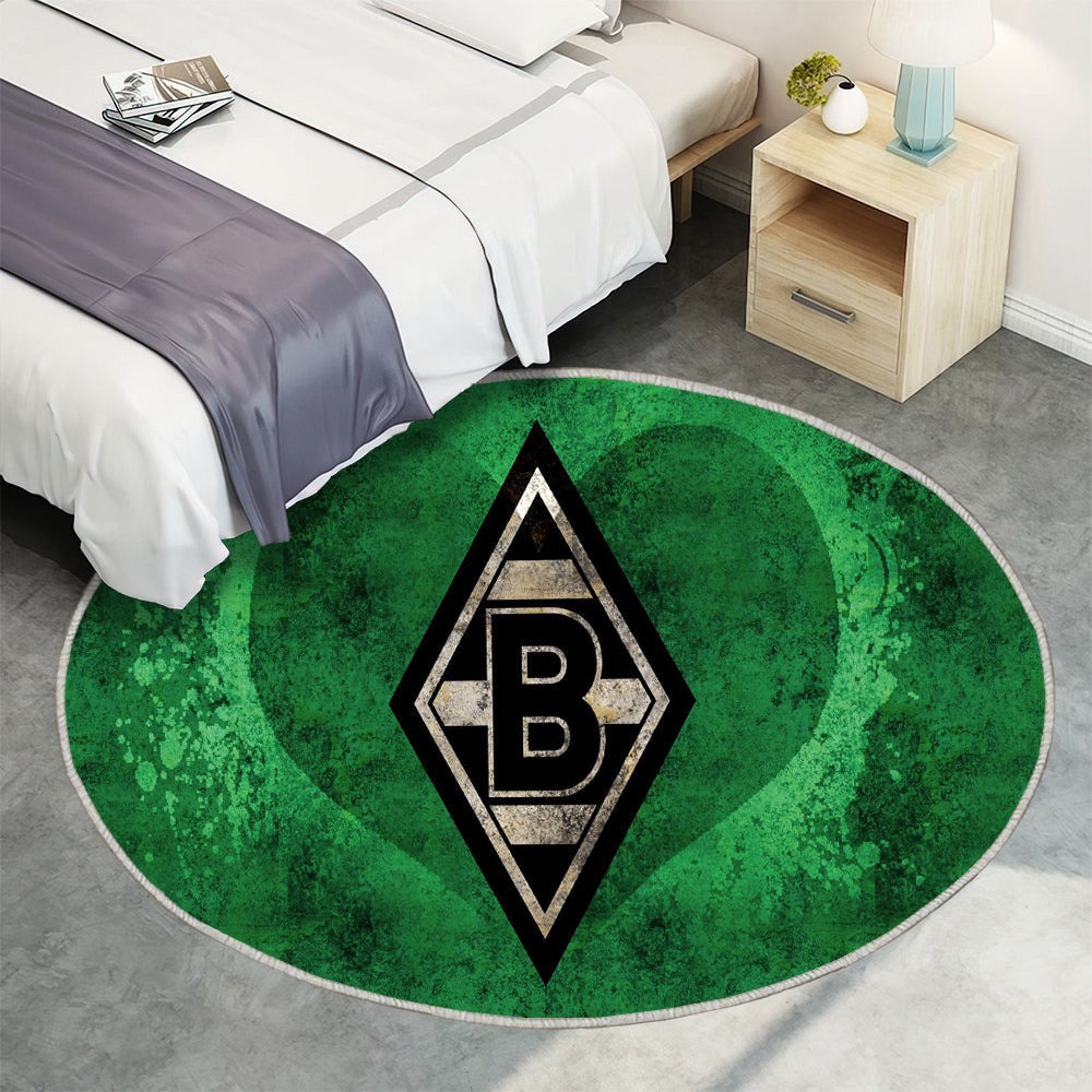 Borussia Mönchengladbach Deutschland Teppich Rund, Teppiche - Outdoor Teppich Rund, Teppich Wohnzimmer, Carpet, Rug