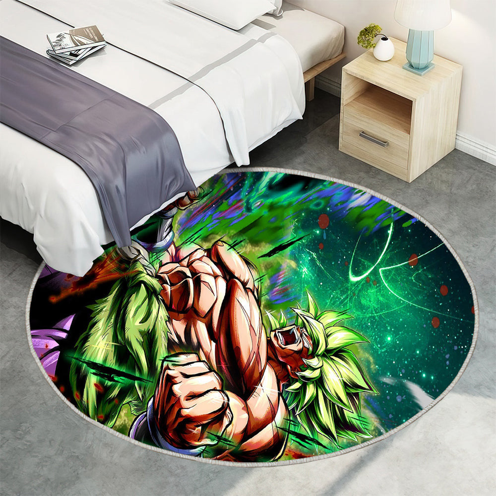 Saiyajin Wut Teppich Rund, Teppiche - Broly Outdoor Teppich Rund, dbz Teppich Wohnzimmer, Carpet, Rug