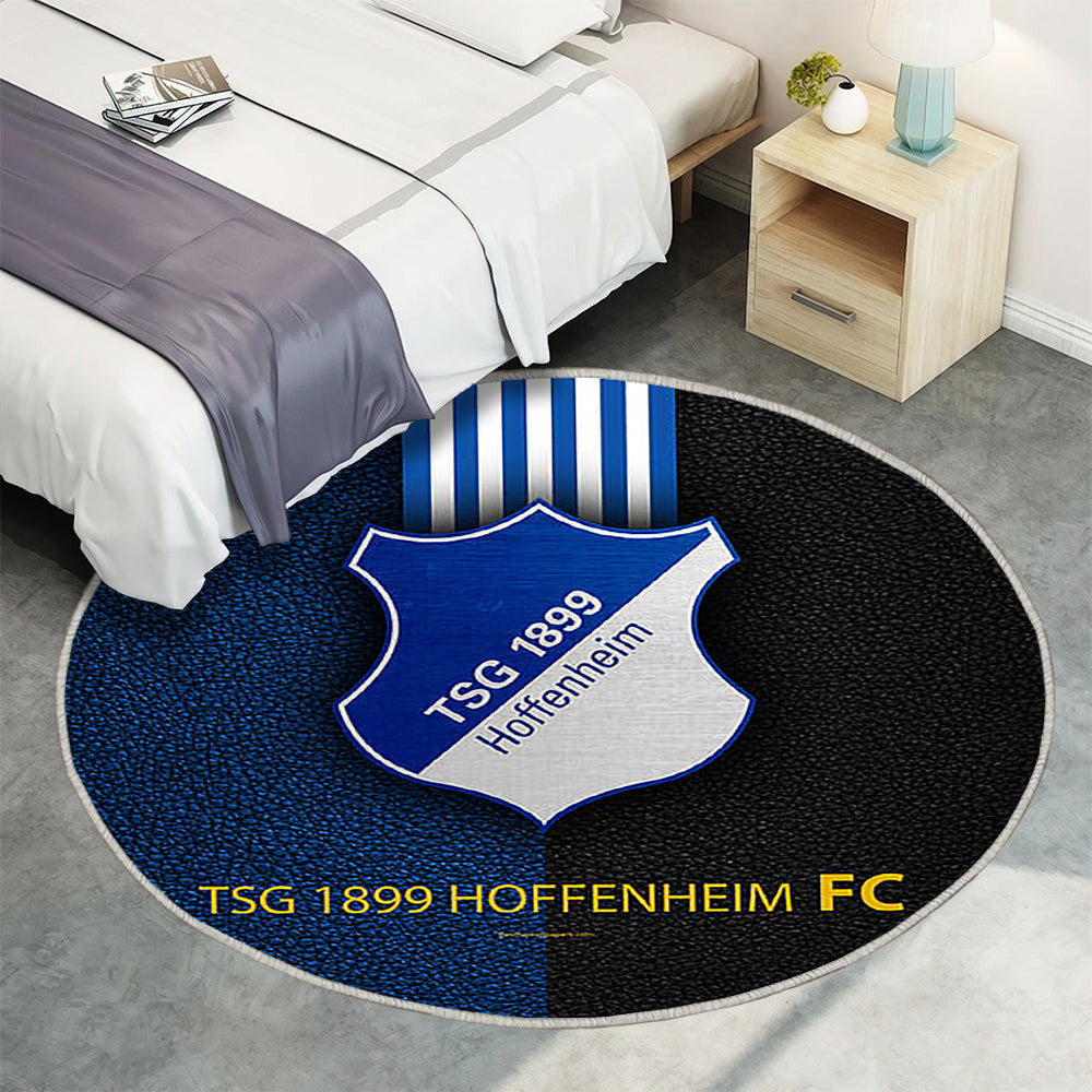 Tsg 1899 Hoffenheim Teppich Rund, Teppiche - Fc Deutscher Fußballverein Outdoor Teppich Rund, Bundesliga Teppich Wohnzimmer, Carpet, Rug