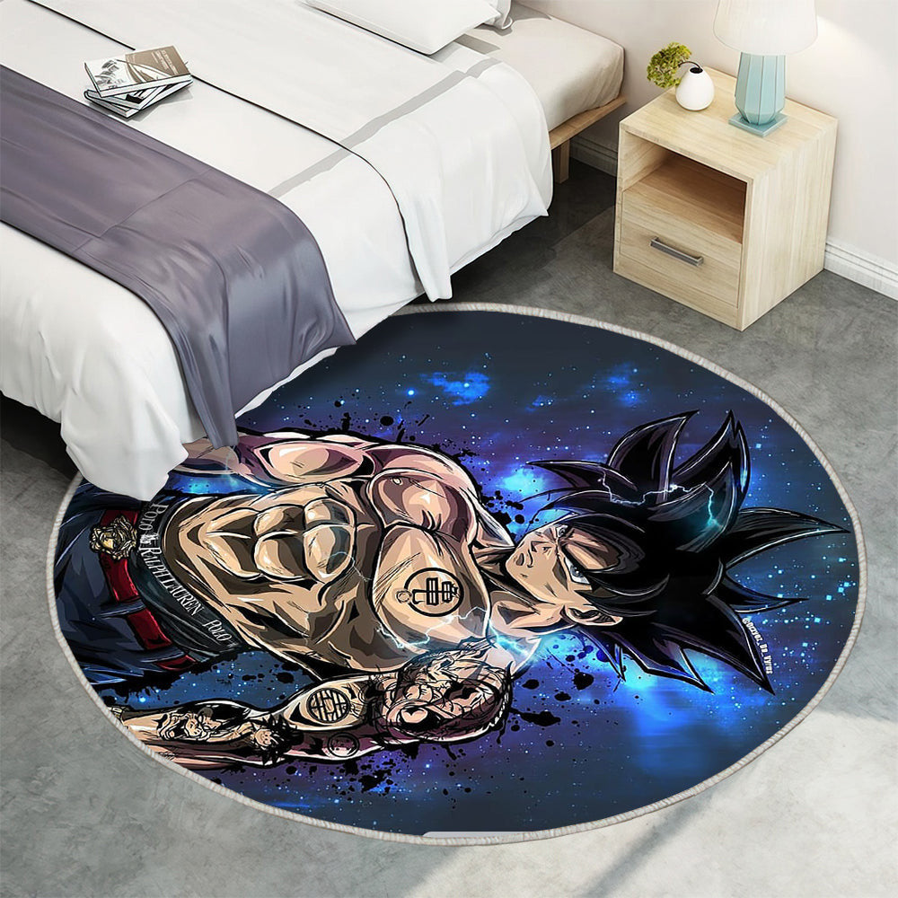 Dragon Ball Z Teppich Rund, Teppiche - ballz Outdoor Teppich Rund, Teppich Wohnzimmer, Carpet, Rug