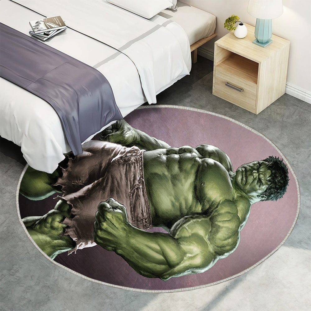 Hulk Teppich Rund, Teppiche - der unglaubliche Hulk Outdoor Teppich Rund, Rächer Teppich Wohnzimmer, Carpet, Rug