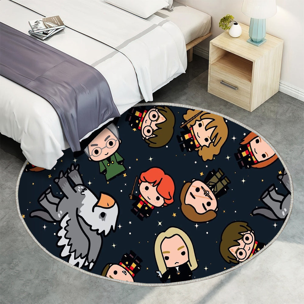 Harry Potter Teppich Rund, Teppiche - Outdoor Teppich Rund, Teppich Wohnzimmer, Carpet, Rug